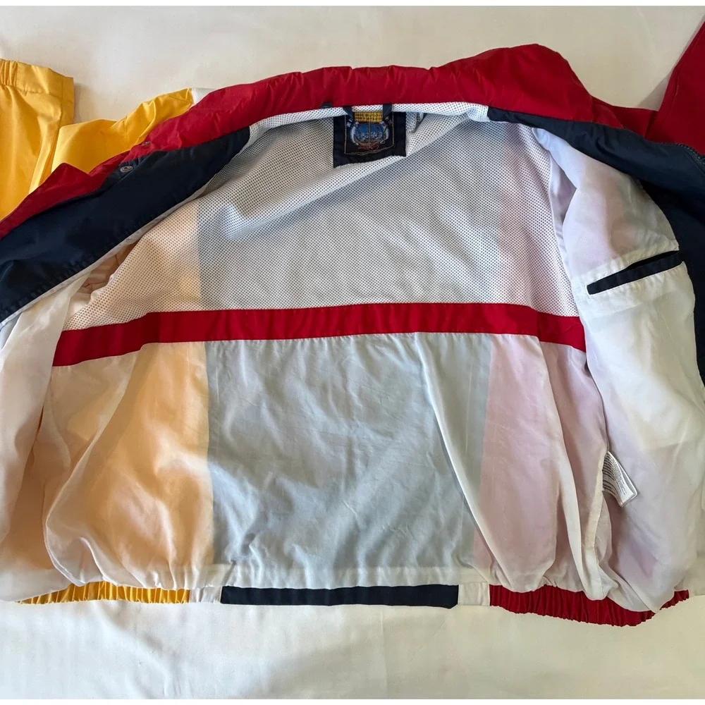 Vintage Members Only 90s Marine Ware Sailing Jacket Windbreaker Colorblock  XL